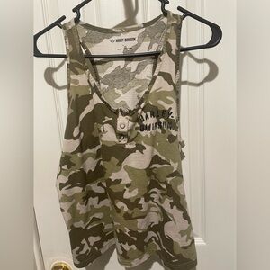 Harley Davidson Camo Tank Top